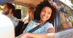 Woman in a car
